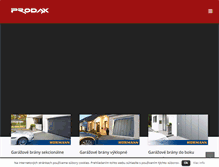 Tablet Screenshot of prodax.sk